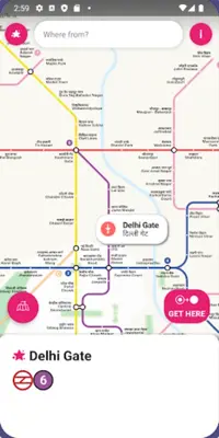 Delhi Metro android App screenshot 12