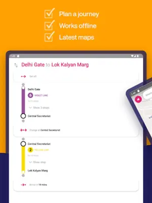 Delhi Metro android App screenshot 3